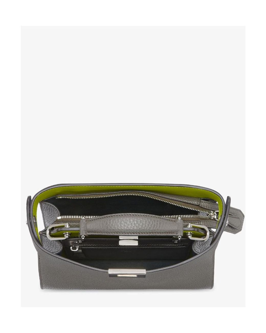 Fendi Green Peekaboo Iseeu Mini Messenger Bag for men