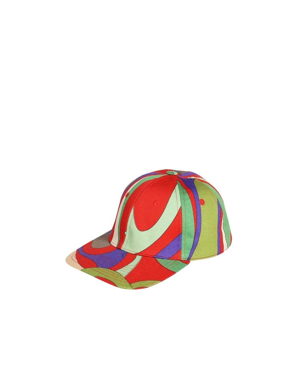 Emilio Pucci Red Patterned Cap