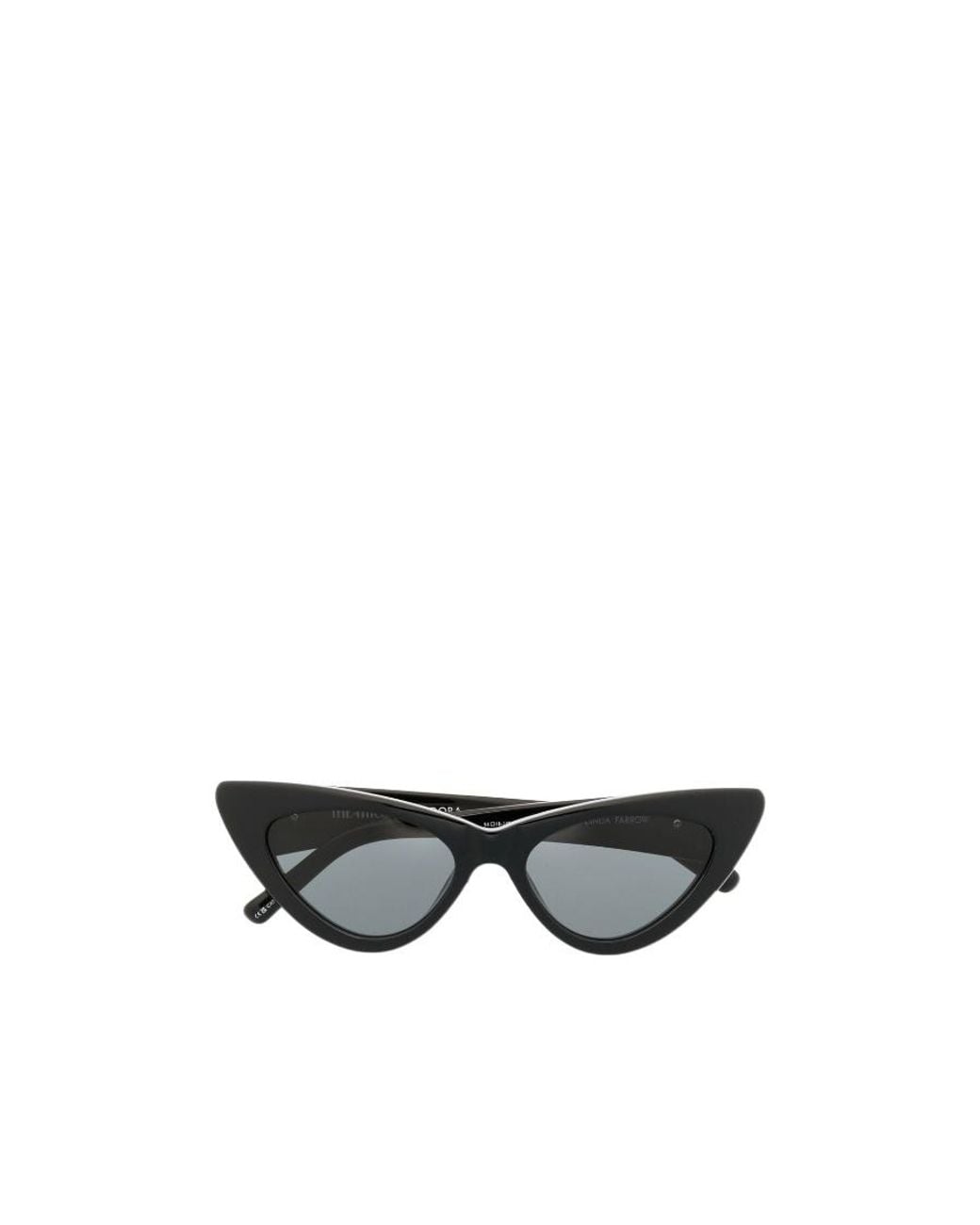 The Attico White Cat-Eye Frame Sunglasses
