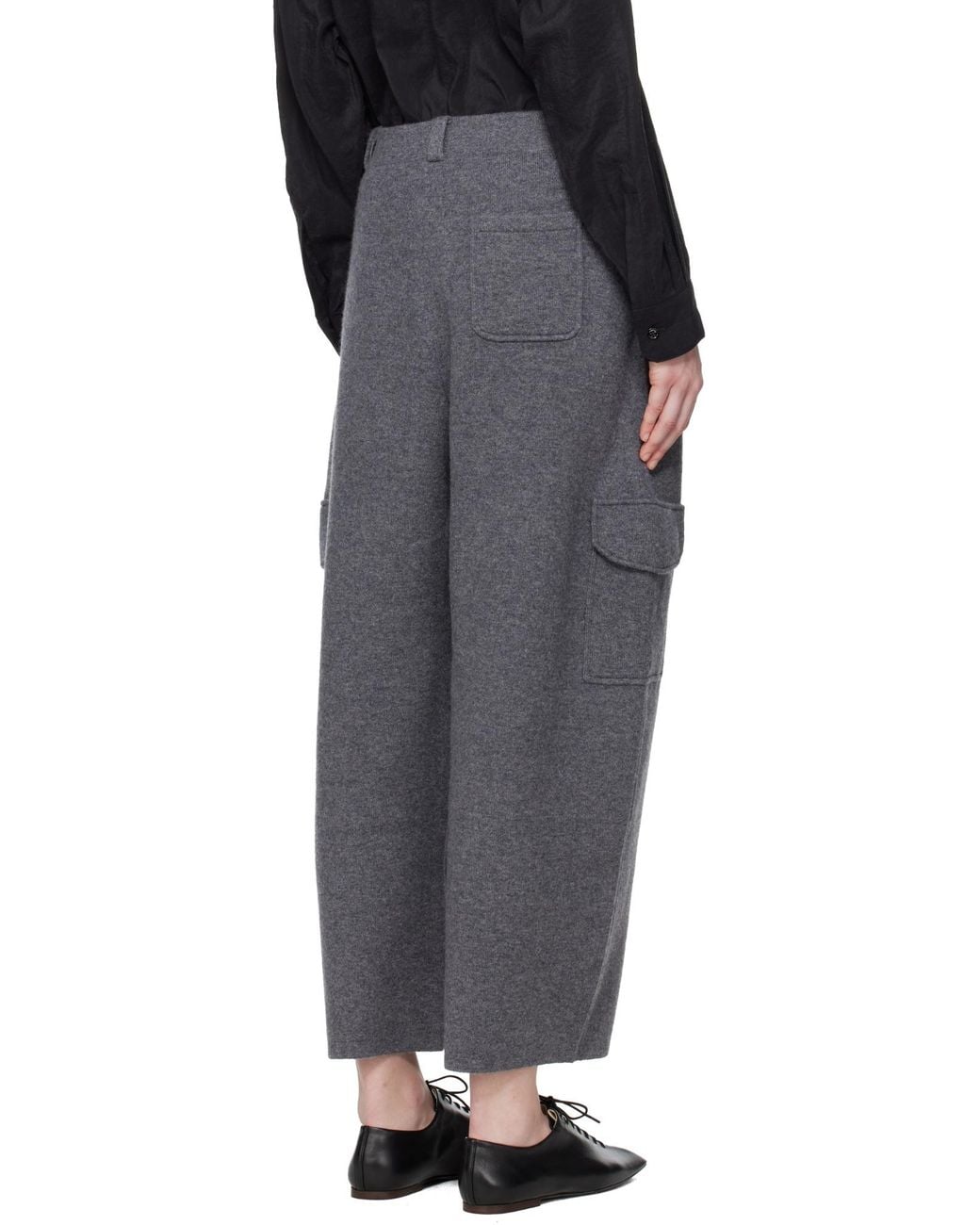 Lisa Yang Gray Azaria Elasticized Pants