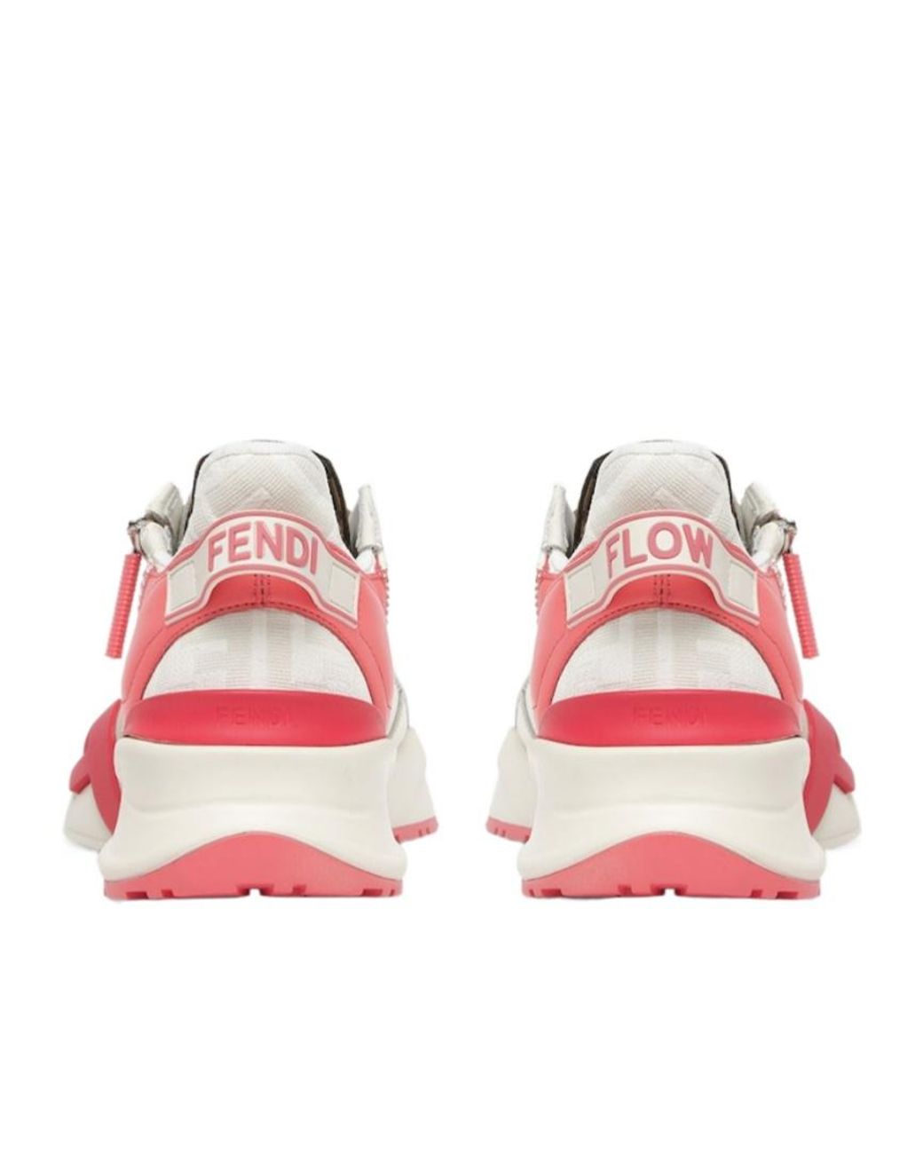 Fendi Pink Leather Low-Tops