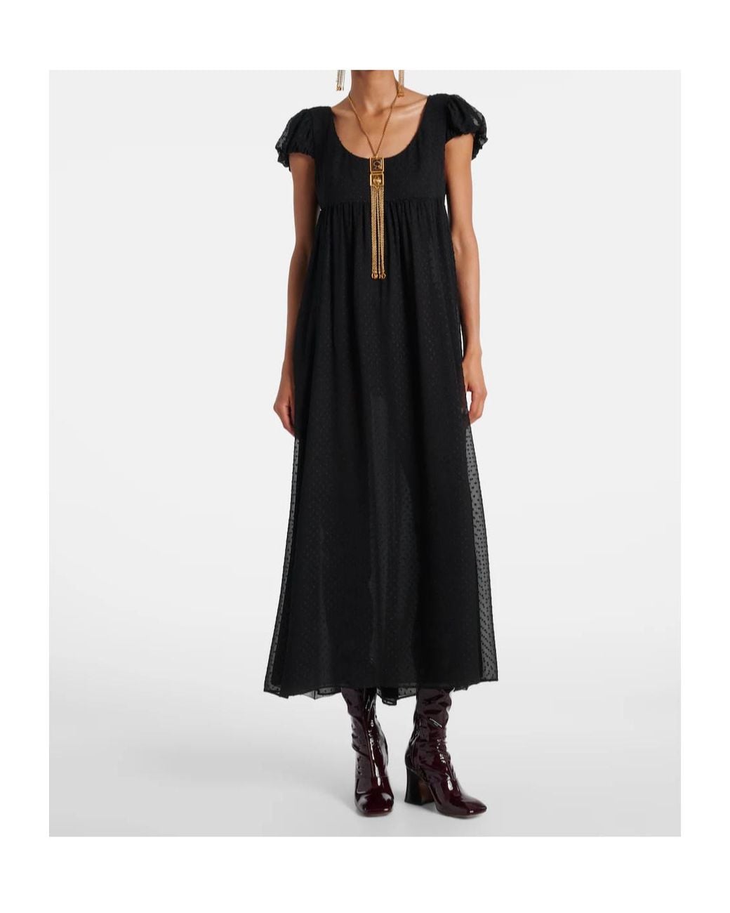 Chloé Black Short Sleeve Dress