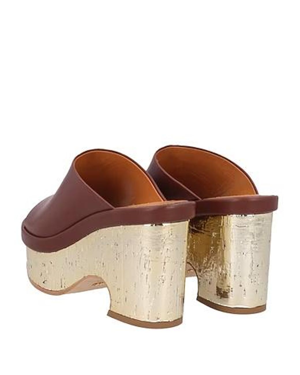 Chloé Brown Platform Sandals