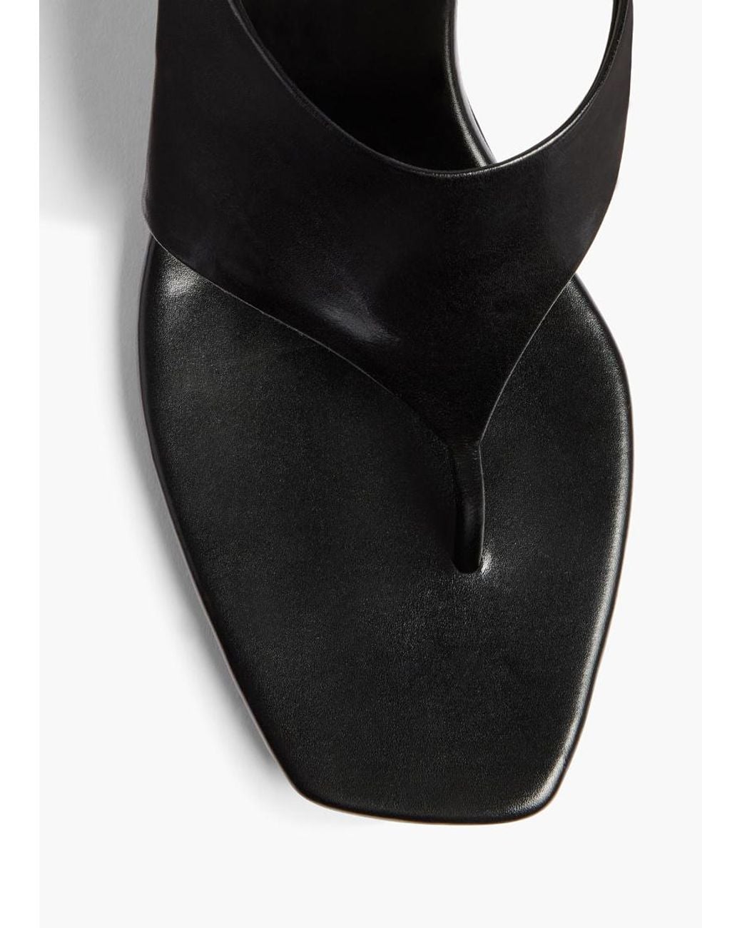 Khaite Black Marlow 55 Thong Mules