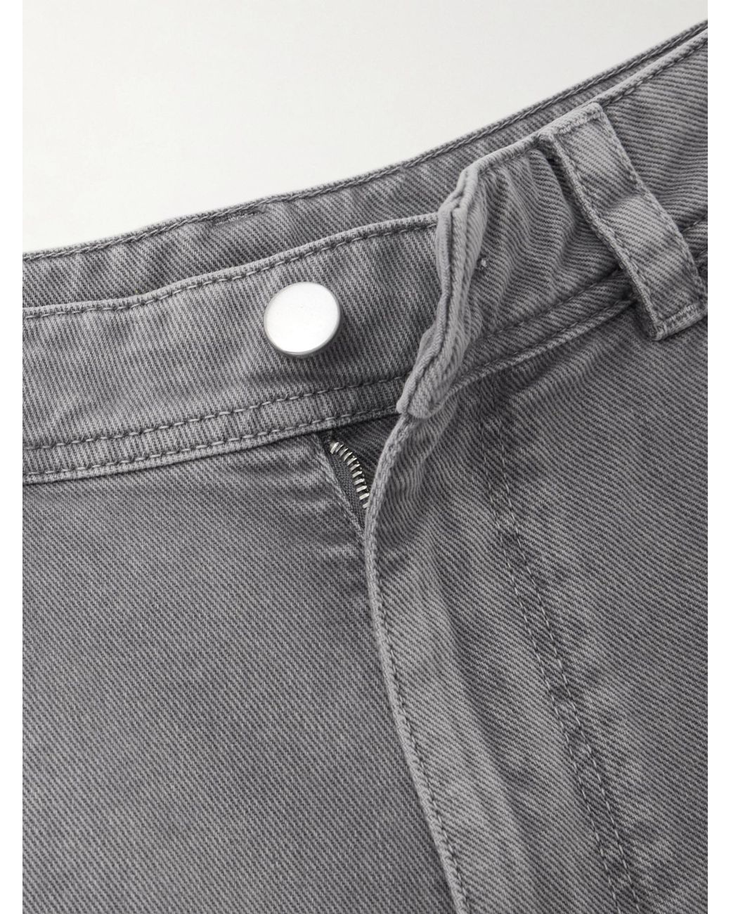 Lemaire Gray Snow-Wash Tapered Trousers