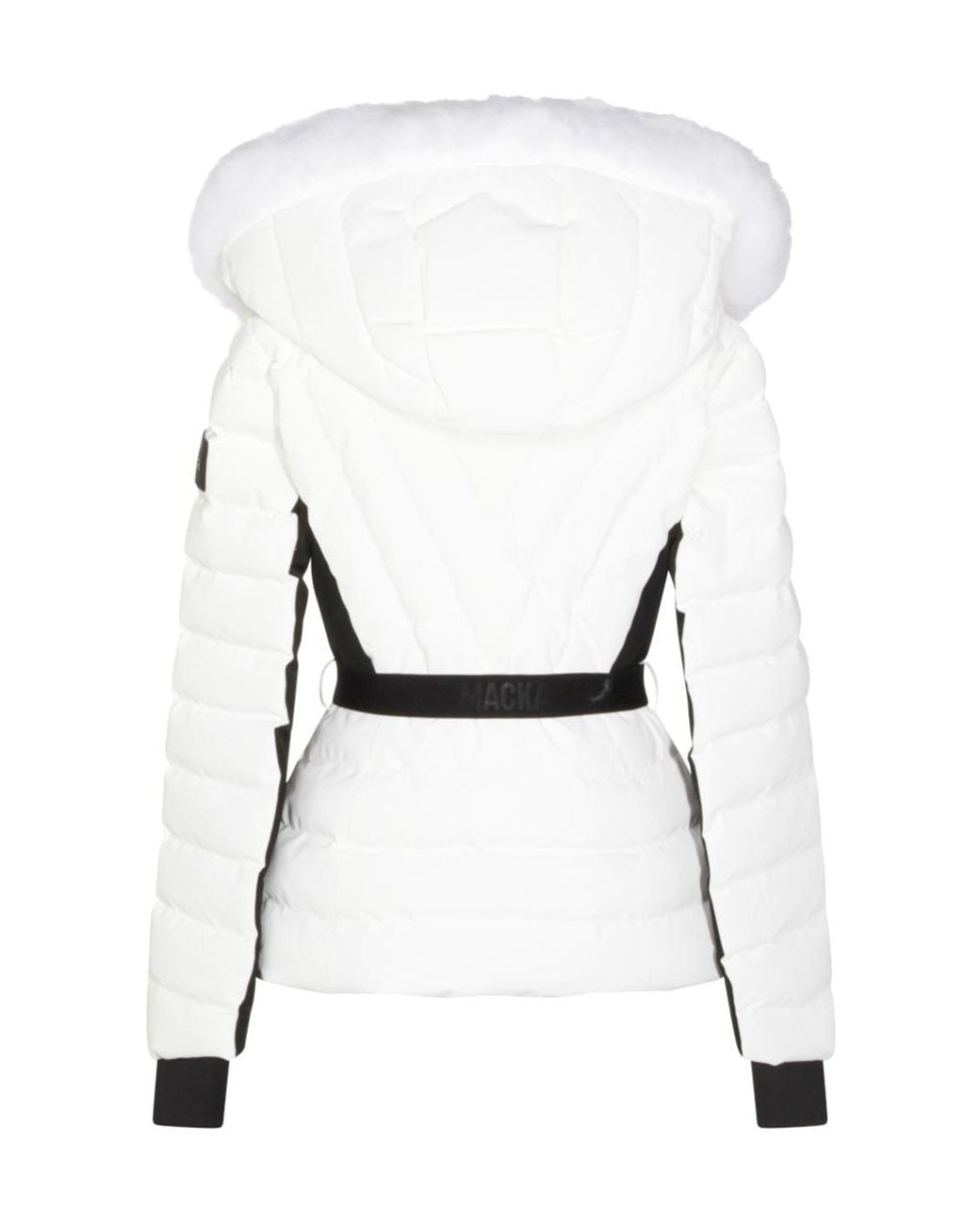 Mackage White Belted-Waist Ski Jacket