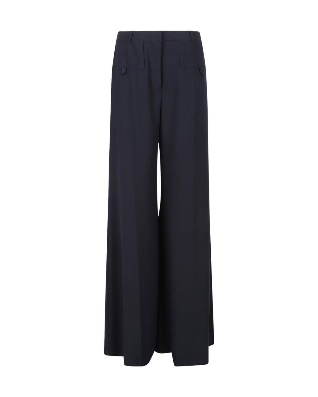 Vivetta Blue Wide-Leg Trousers With Slits