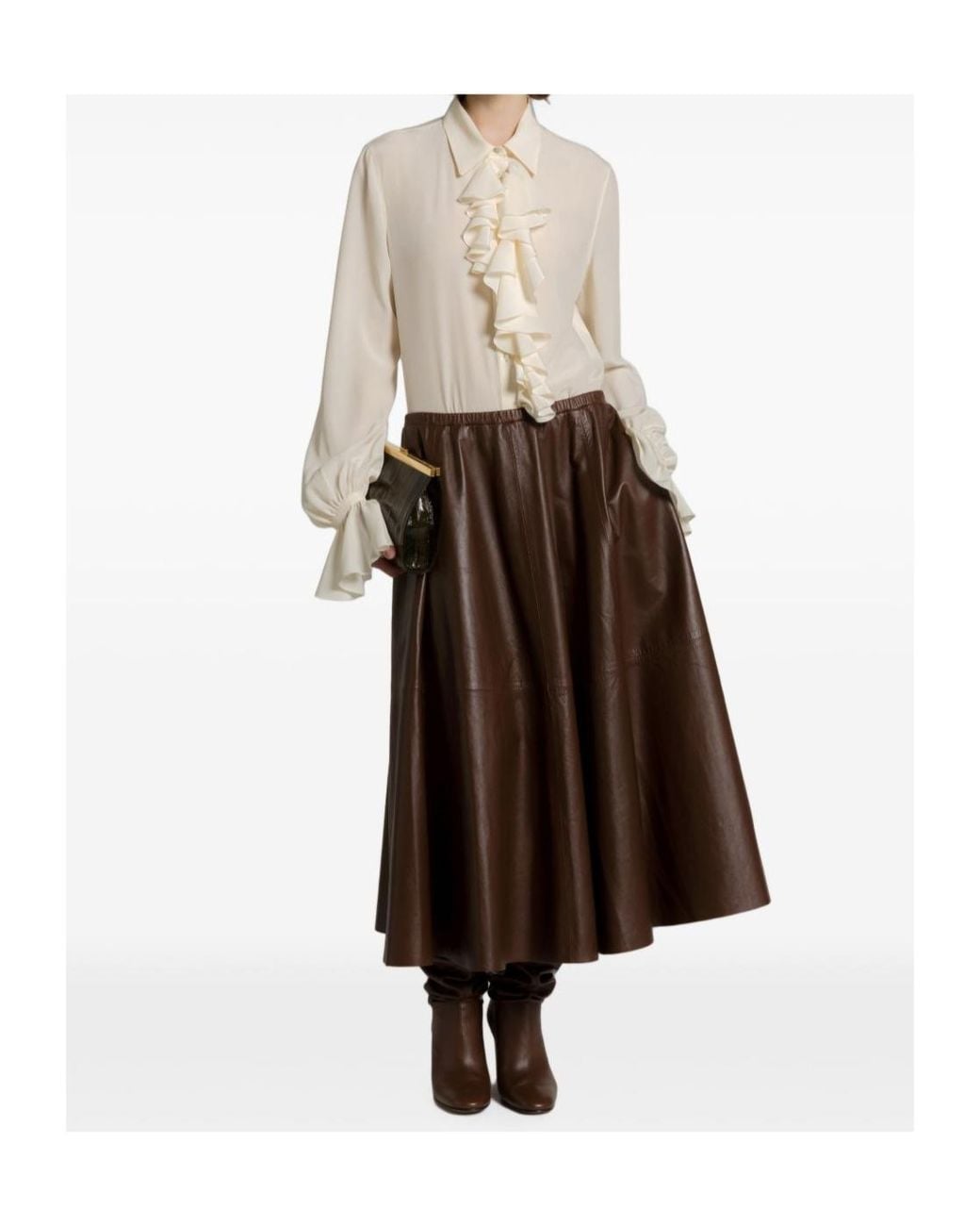 Alberta Ferretti White Long-Sleeved Shirt