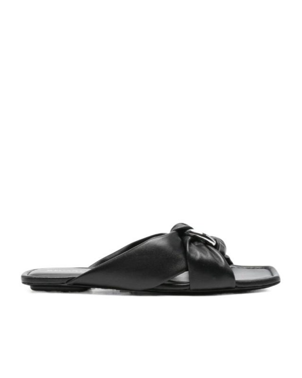 Stuart Weitzman Black Flat Sandals