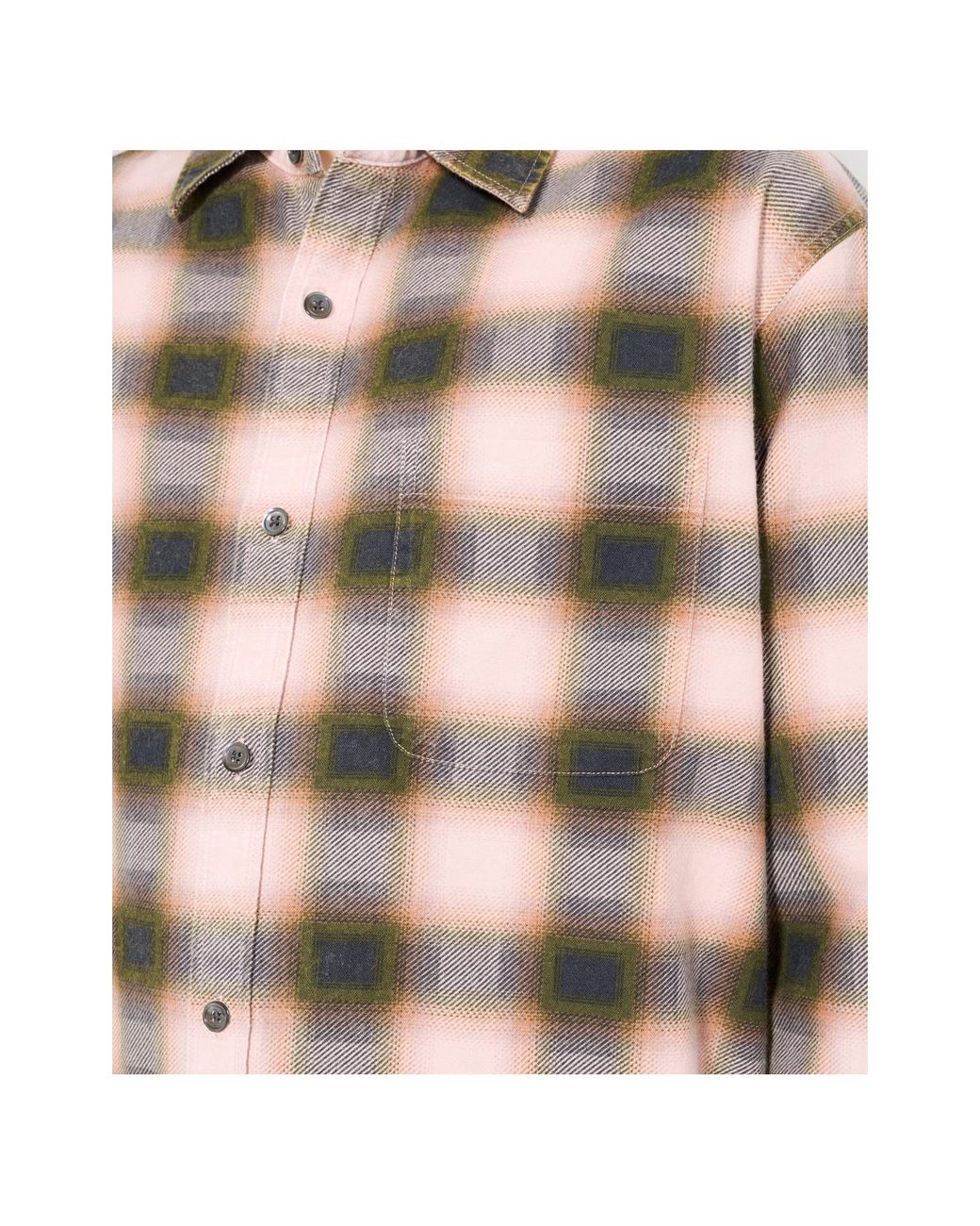 Stussy Natural Stüssy Checkered Button-Up Shirt for men