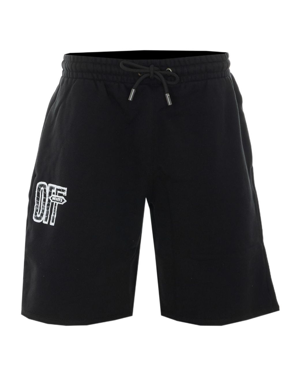Off-White c/o Virgil Abloh Black Off Arrow Skate Drawstring Shorts for men