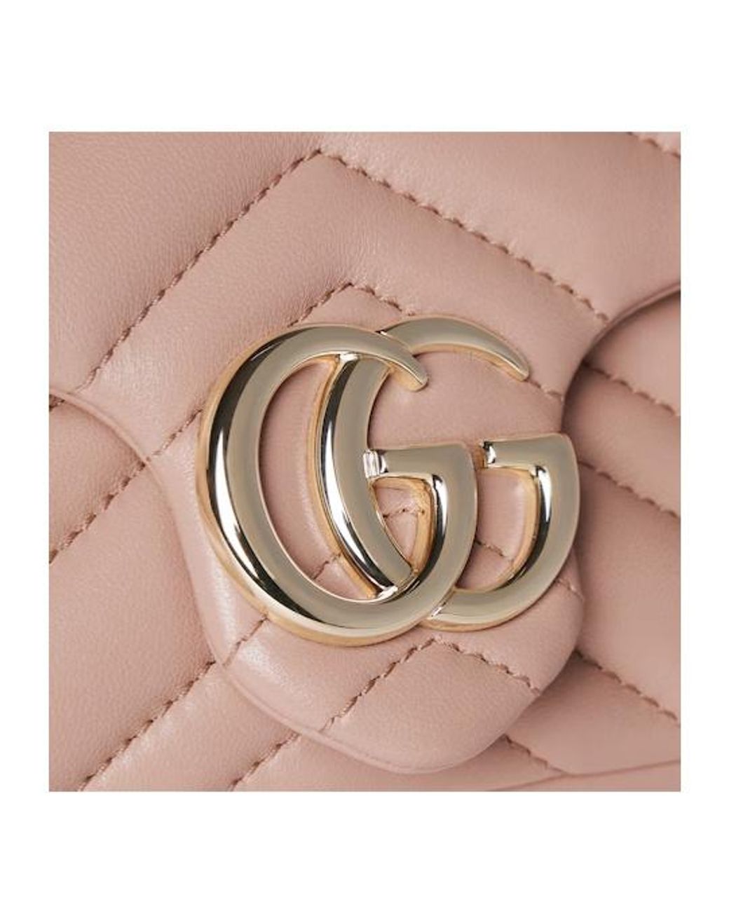 Gucci Pink Gg Marmont Mini Shoulder Bag