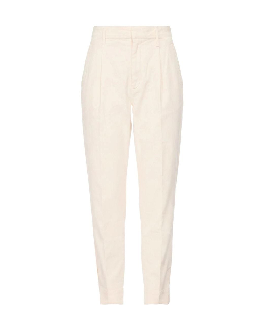 Brunello Cucinelli White Slim-Fit Casual Pants