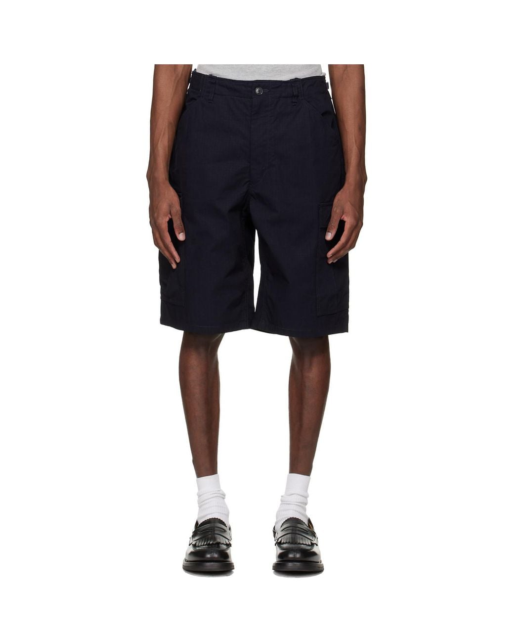 Nanamica Black Cargo Shorts for men