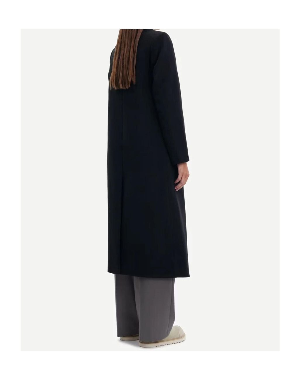 Samsøe & Samsøe Black Samsøe Samsøe Falcon Double-Breasted Coat