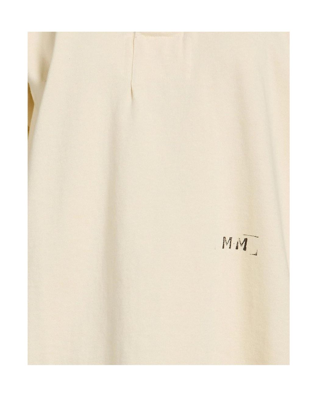 Maison Margiela Natural Plain Colour Polo Shirt