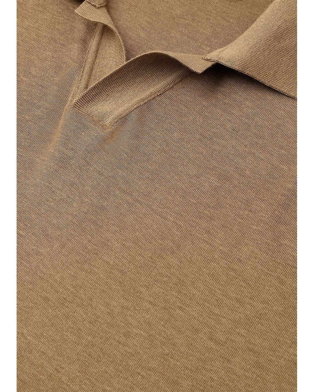 Loro Piana Brown Mazzorbo Polo Shirt for men