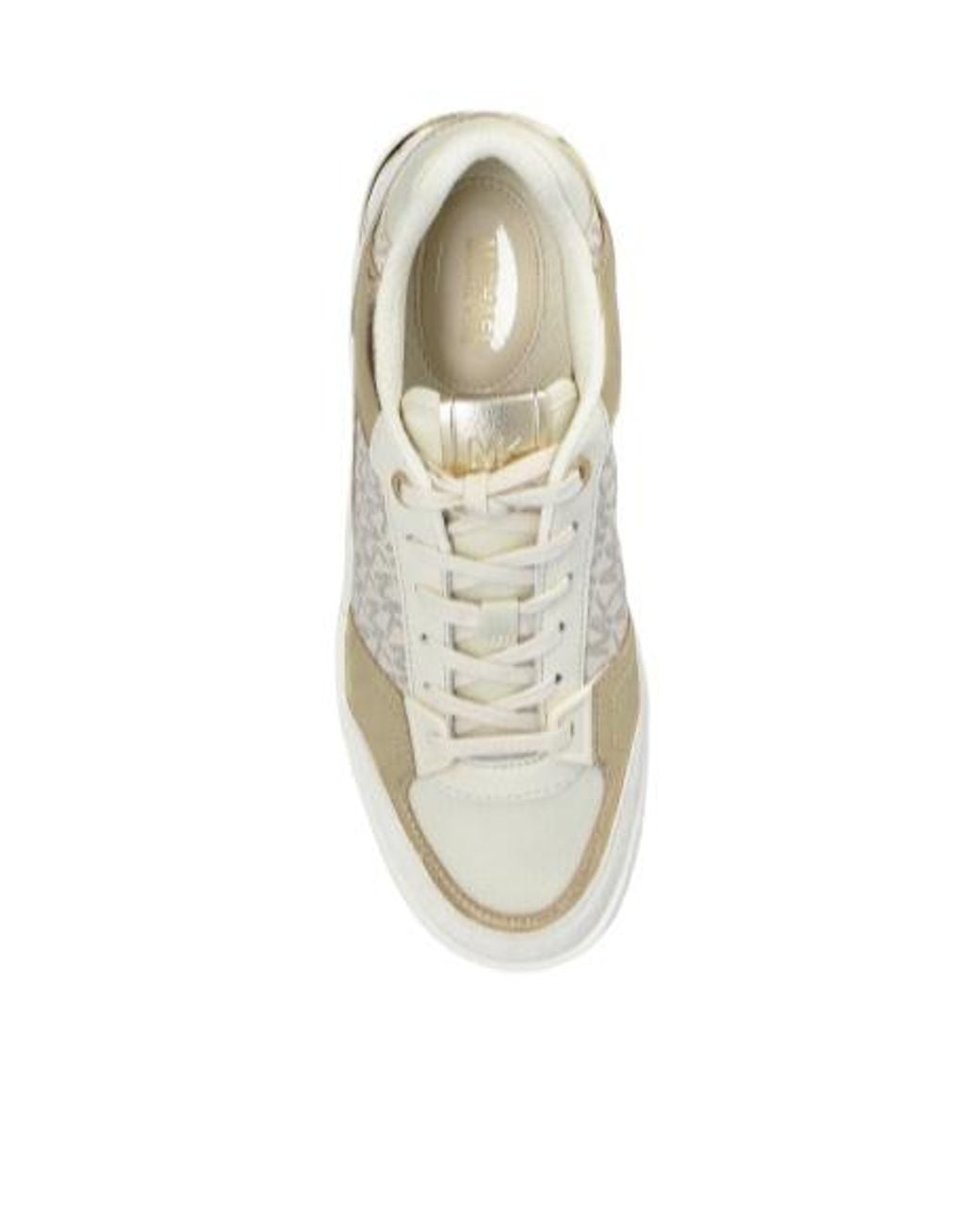 MICHAEL Michael Kors White Metallic Lace-Up Sneakers