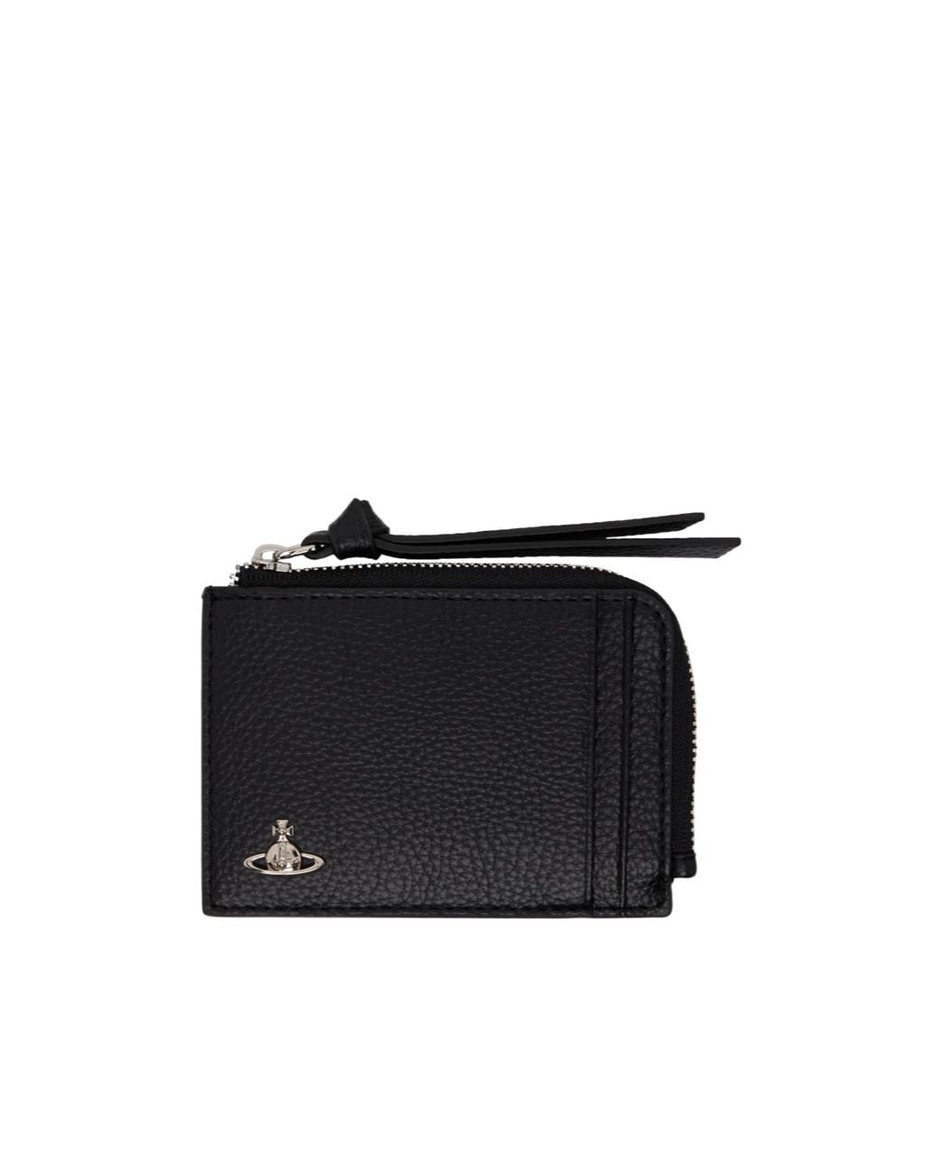 Vivienne Westwood Black Zip Card Wallet
