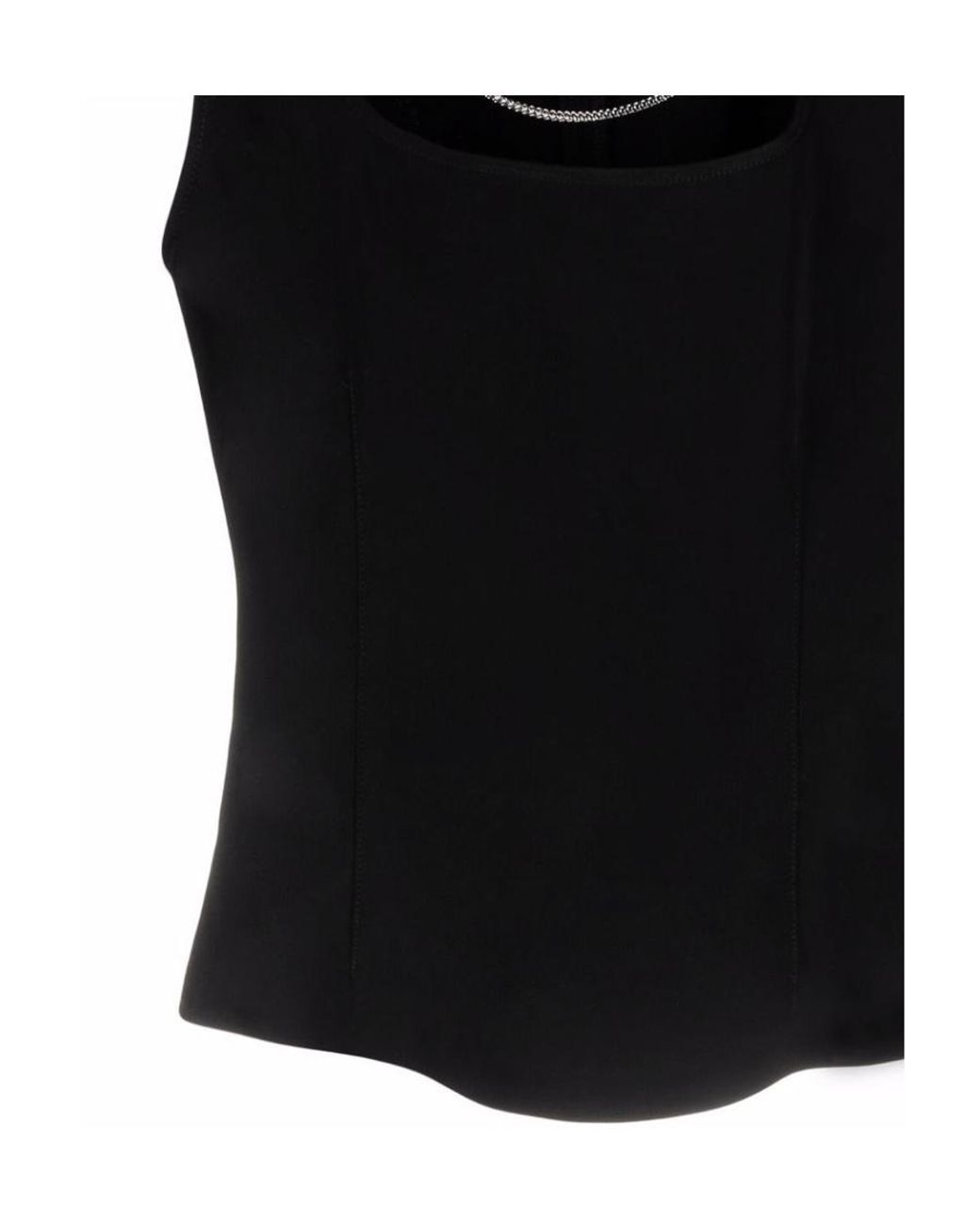 1017 ALYX 9SM Black Chain Details Long-Sleeved Blouse
