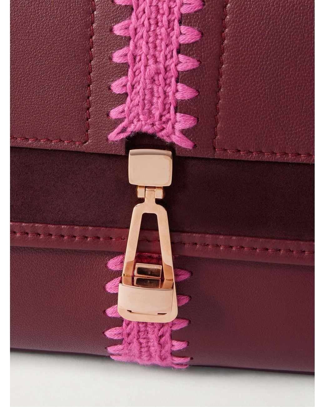 Gabriela Hearst Purple Leonora Small Shoulder Bag