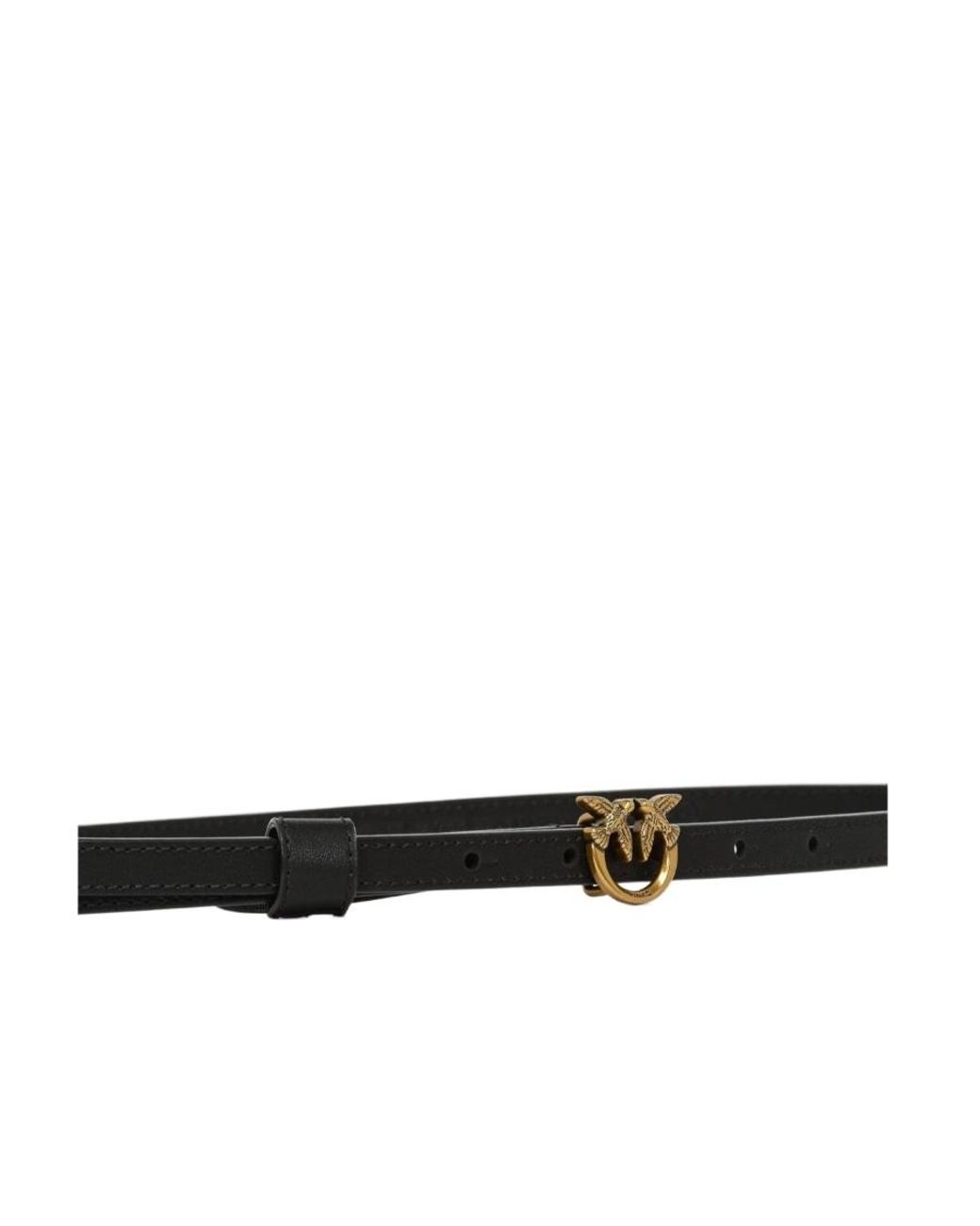Pinko White Love Bird Buckle Belt