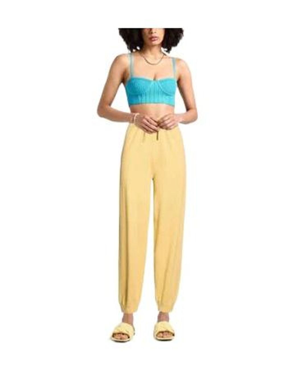 Isabel Marant Yellow Butter Knit Sweatpants