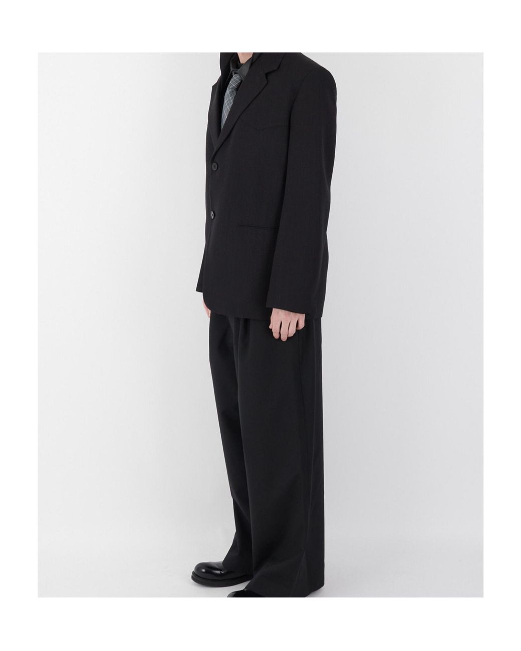 Jil Sander Black Button Blazer for men