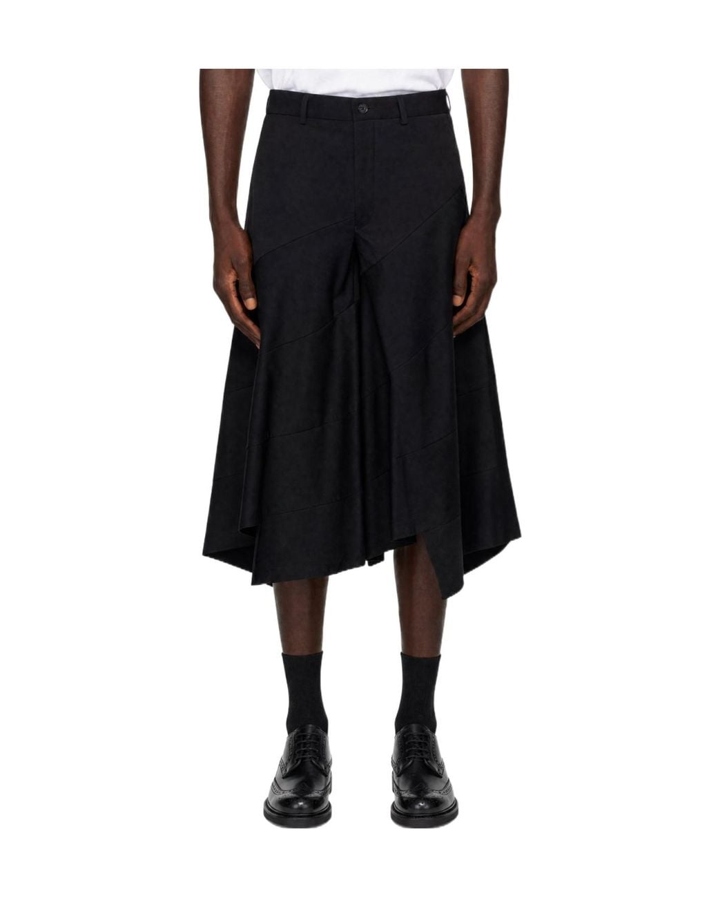 Comme des Garçons Black Casual Trousers With Belt Loops for men