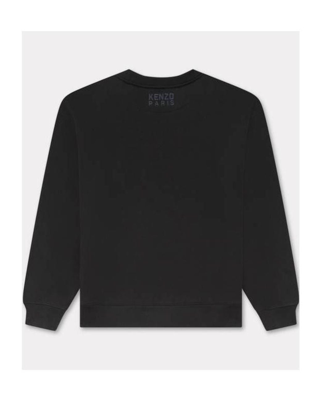 KENZO Black Happy Tiger Embroidered Sweatshirt