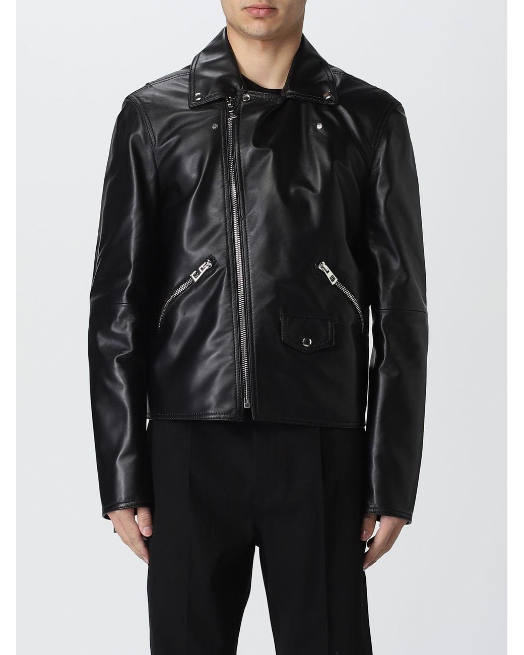 Loewe Black Biker Jacket for men