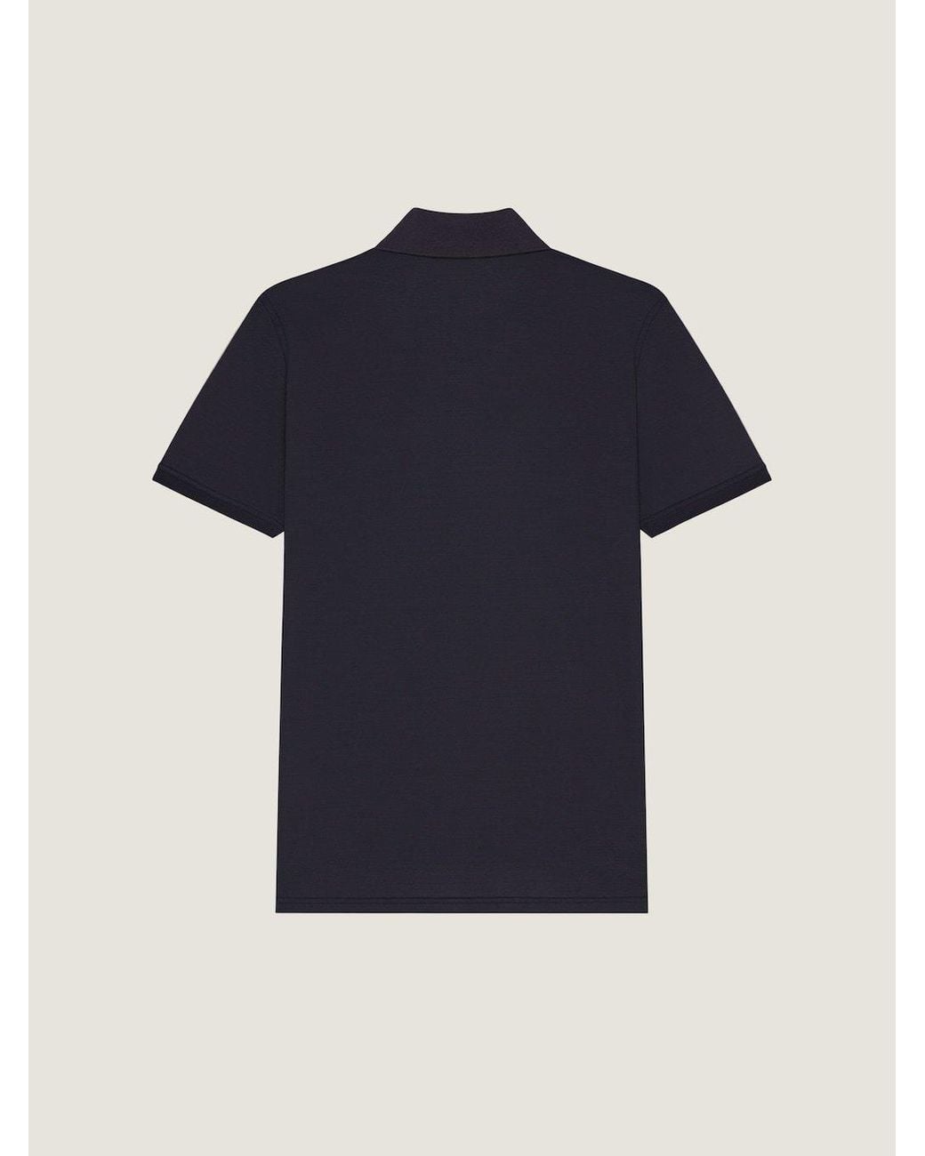 Givenchy Blue Logo Patch Short-Sleeved Polo Shirt for men