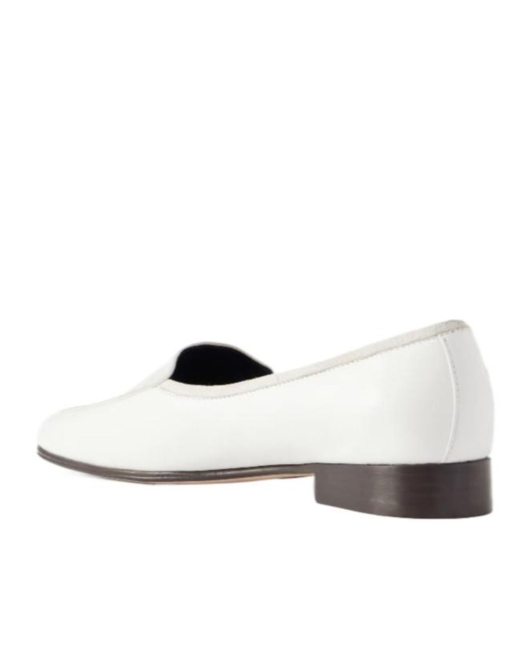 The Row White Adam Loafers