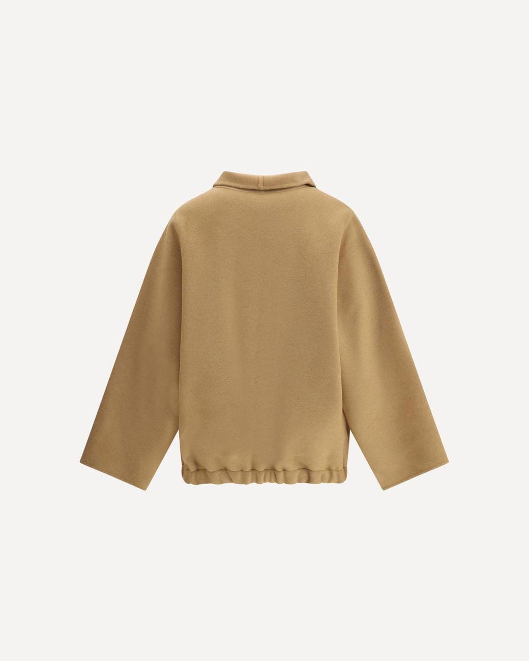 Khaite Brown Garret High Neck Zipped Jacket