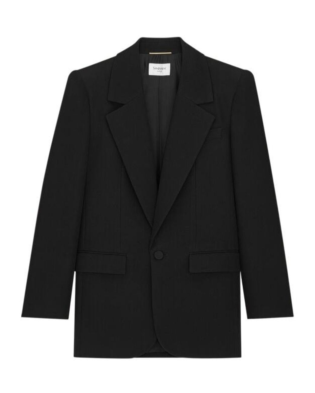 Saint Laurent Black Single-Breasted Blazer