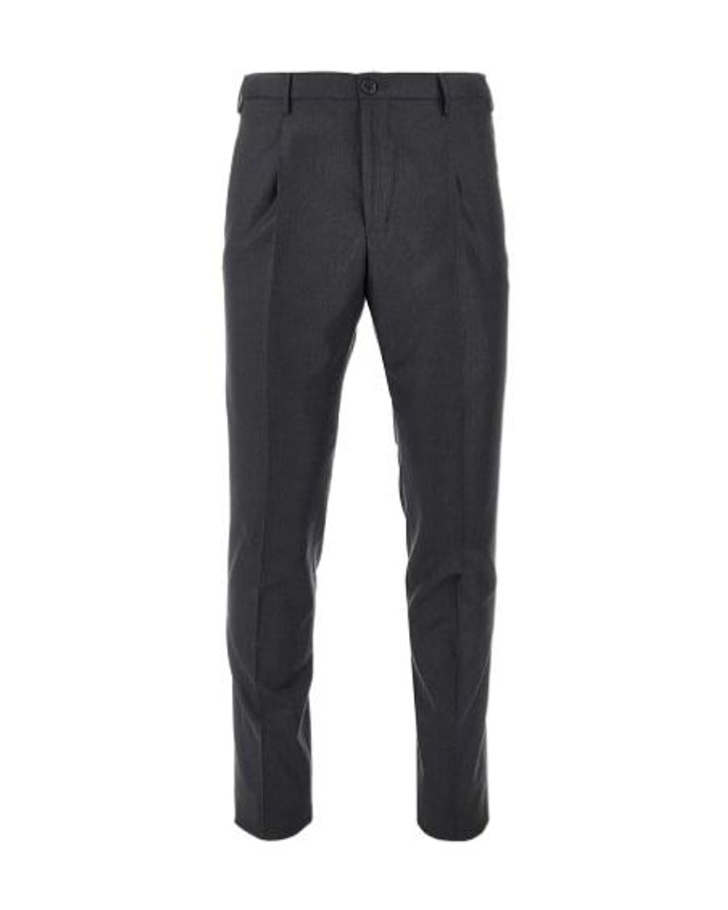 Incotex Blue Pleated Trousers for men