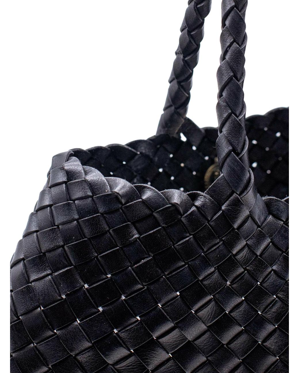 Dragon Diffusion Blue Santa Croce Small Woven Handbag