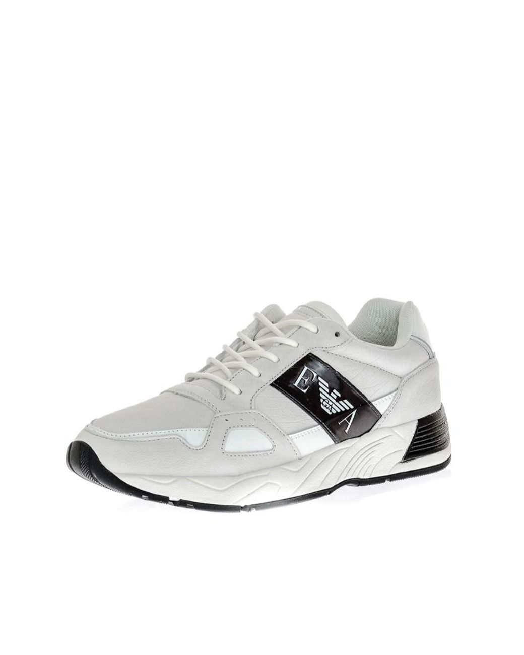 Emporio Armani White Logo Sports Shoes for men
