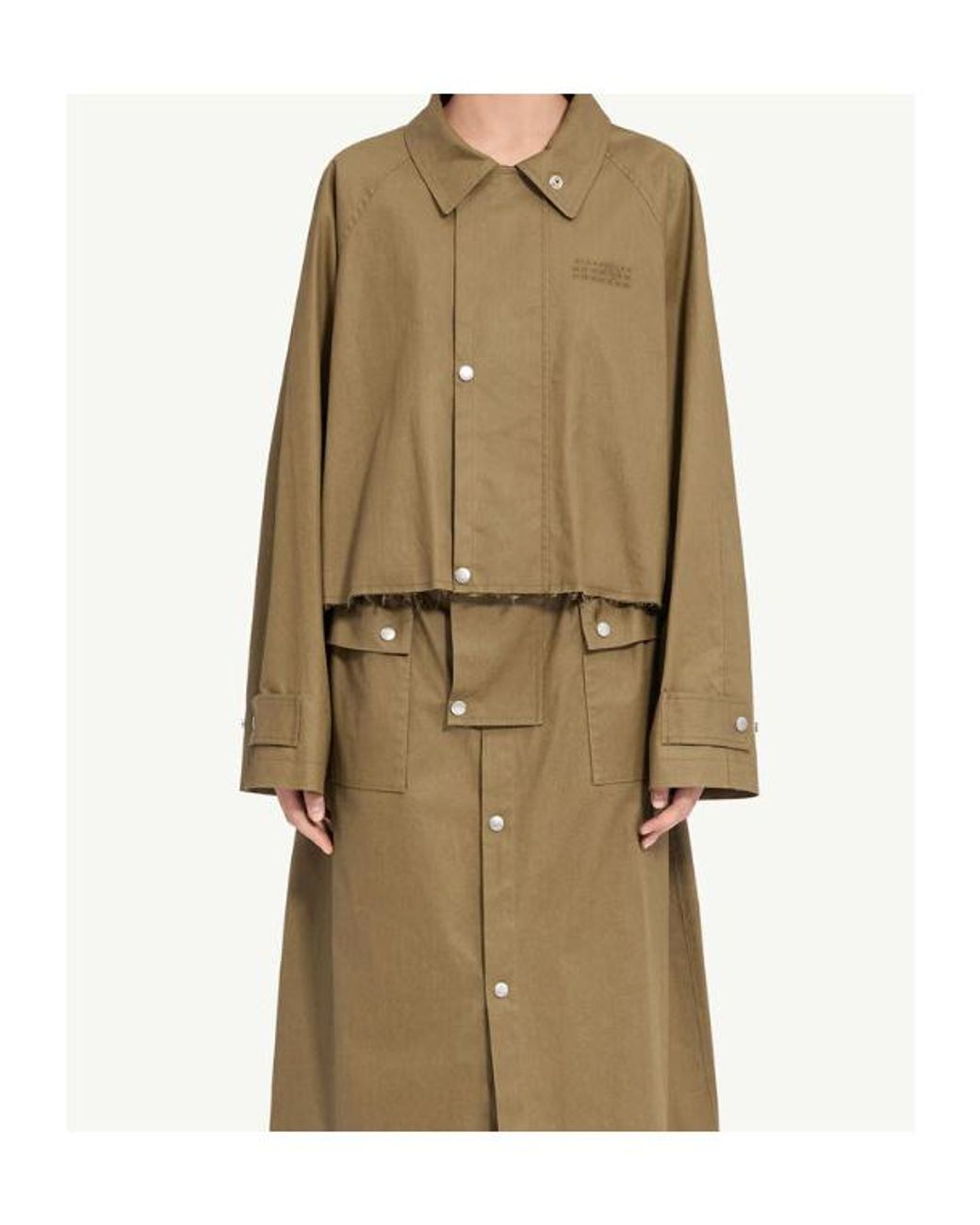 MM6 by Maison Margiela Natural Cropped Sports Jacket