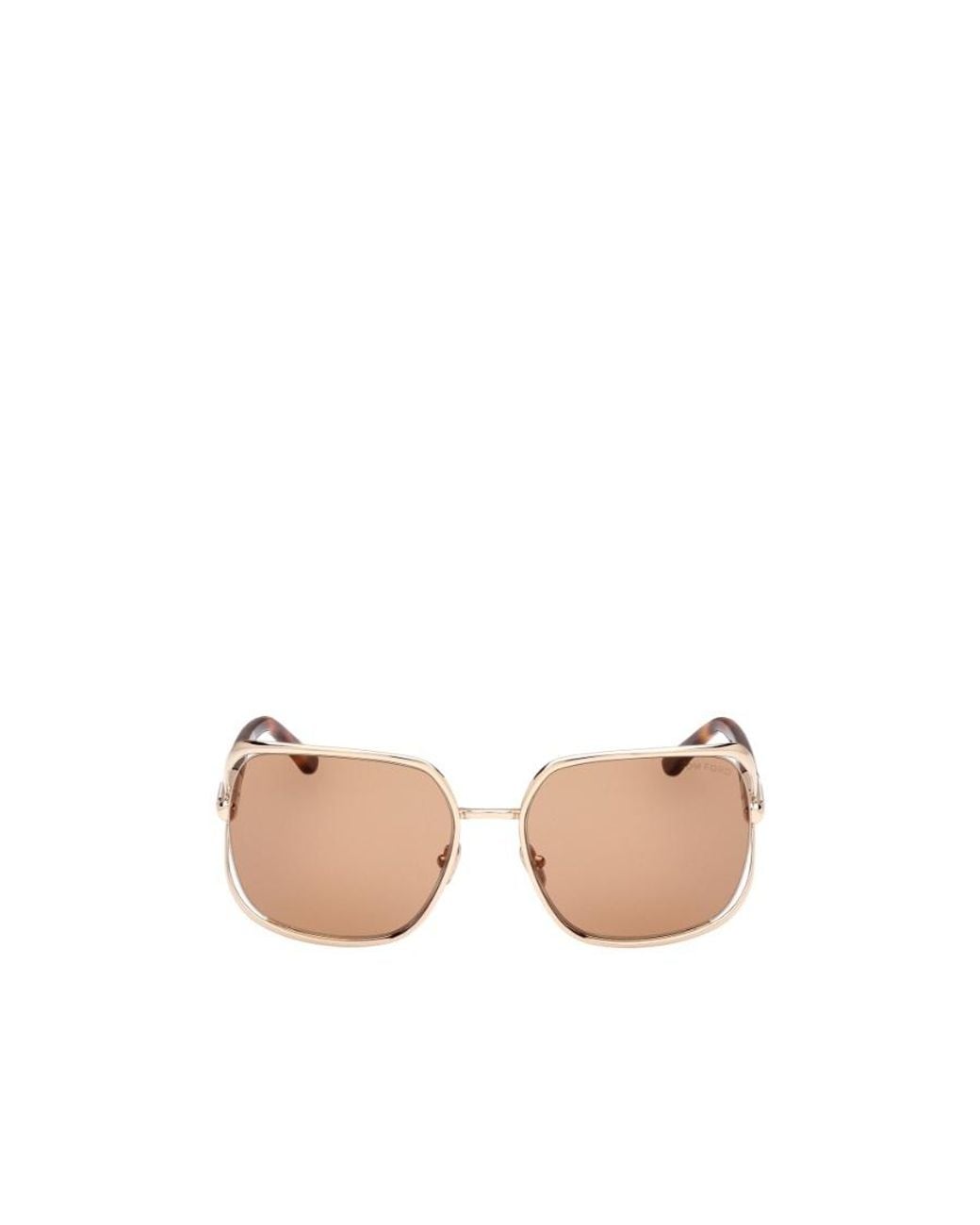 Tom Ford Pink Eyewear Goldie Square Frame Sunglasses