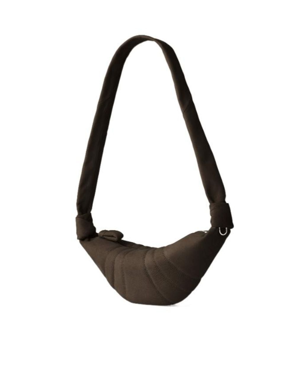 Lemaire Black Zip-Up Croissant Bag