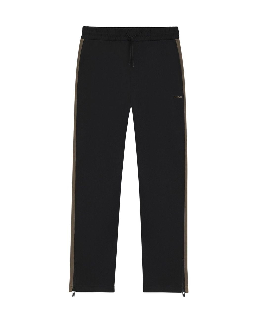 Boss Black Solid Color Trousers for men