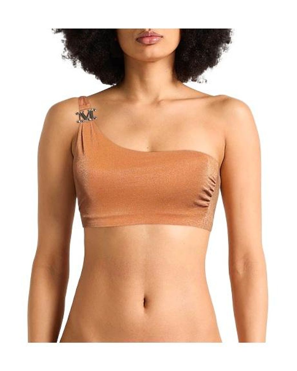Max Mara Orange One-Shoulder Bikini