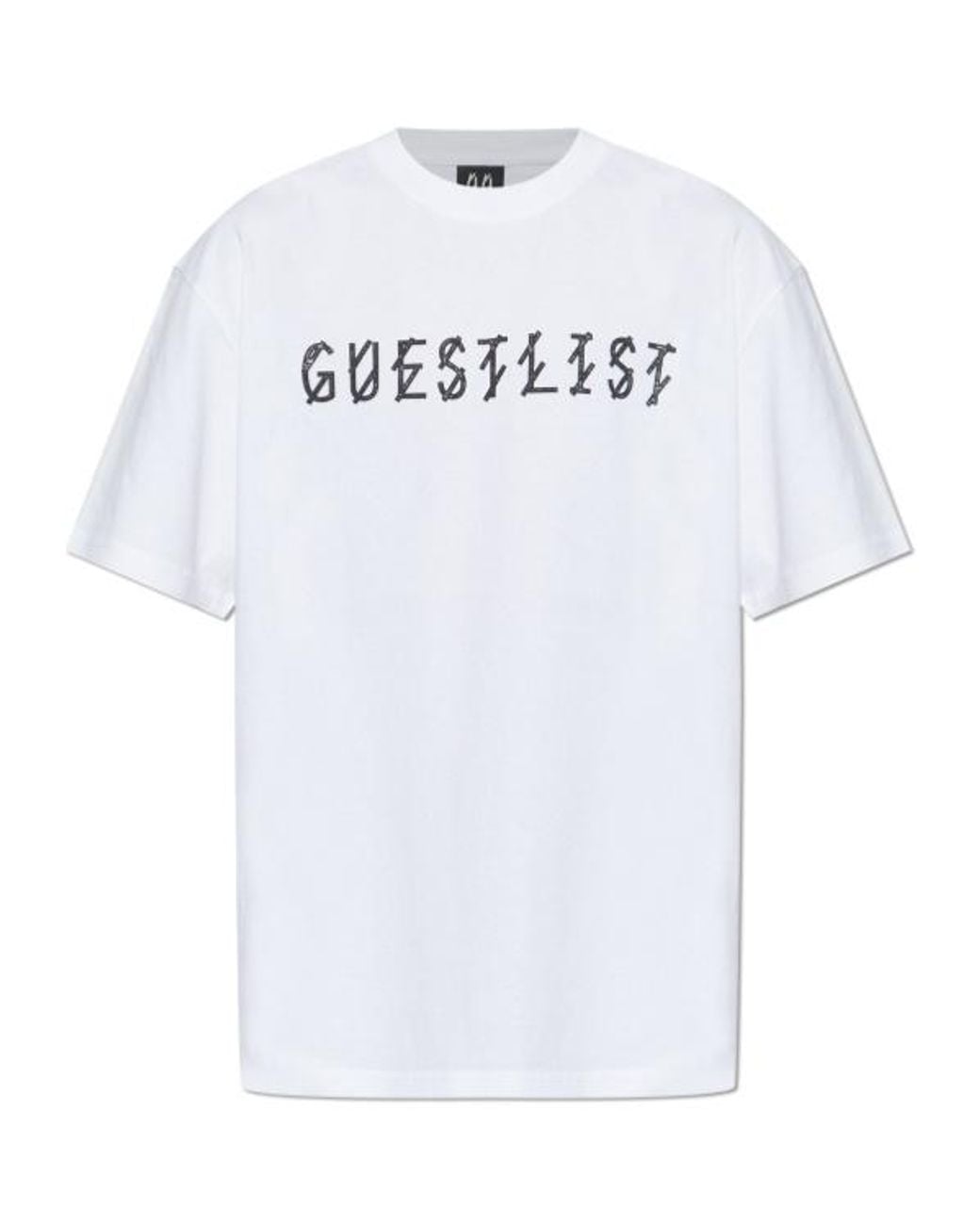 44 Label Group White Guestlist Print T-Shirt for men