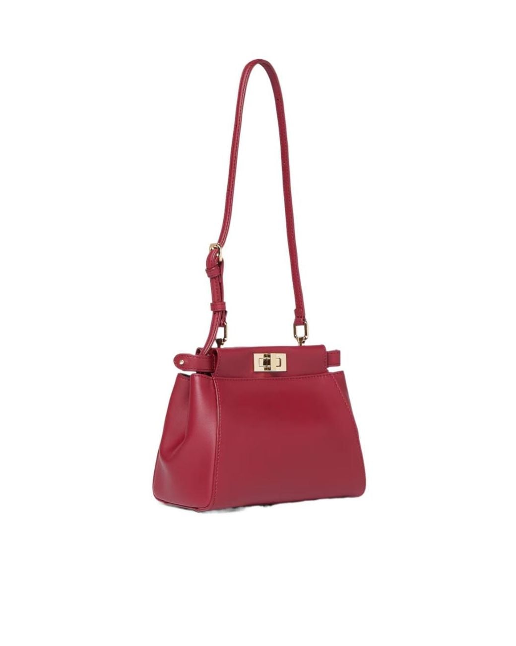 Fendi Red Dark Leather Bag