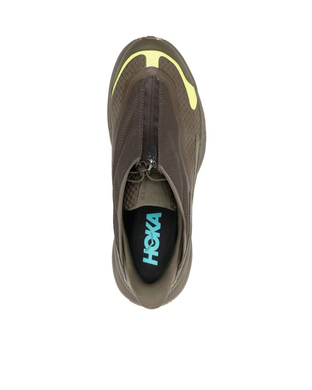 Hoka One One Brown Transport X Zip-Detailed Chunky Sneakers for men