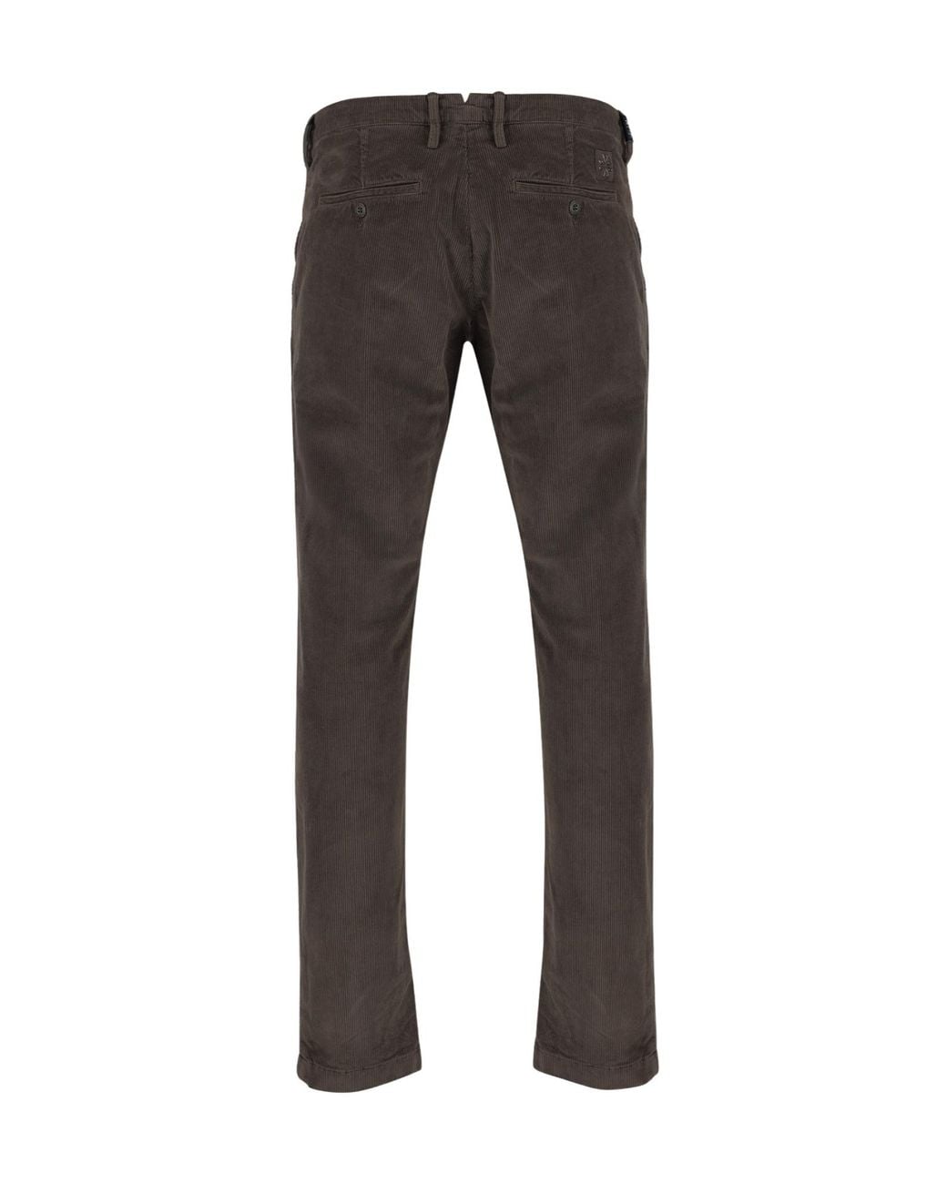Jacob Cohen Gray Ribbed Stretch Casual Pants for men