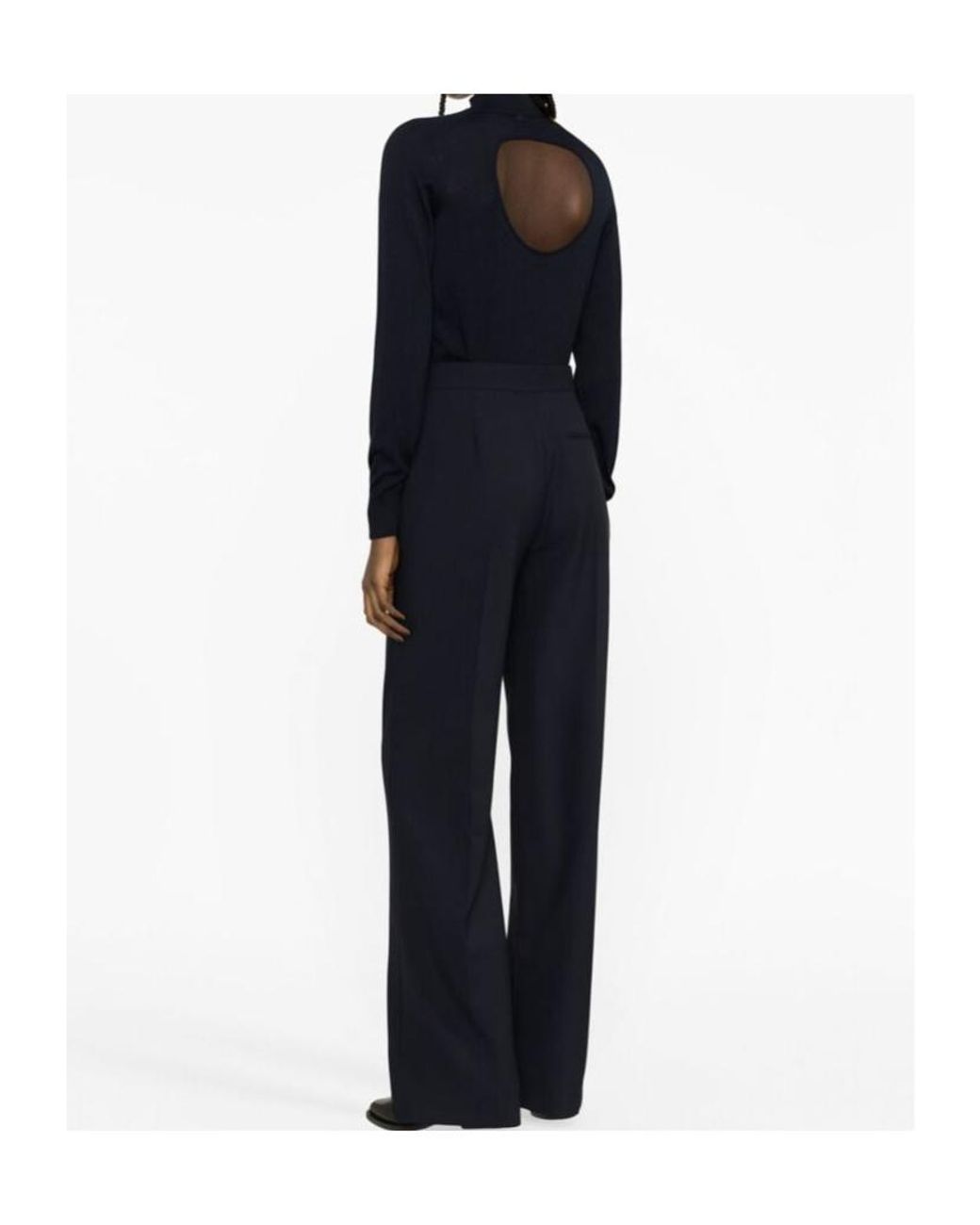 The Row Blue Logo Casual Pants