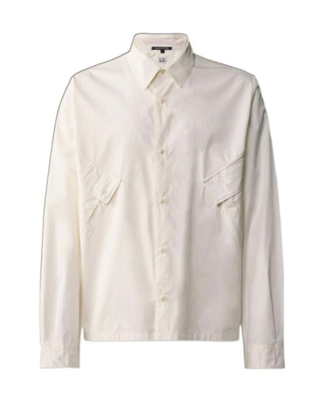 C P Company Natural Button-Up Shirt for men