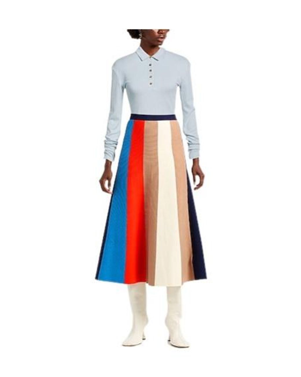 Rag & Bone Blue Solid Stretch Knit Sweater
